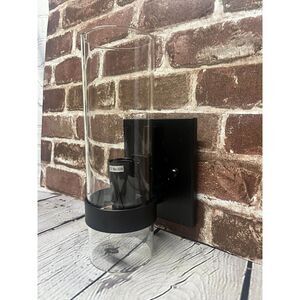 Wall Sconce Wall Mount Wired‎ Black Glass Shade 60W